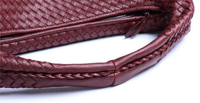 Handwoven Leather Chic Purse